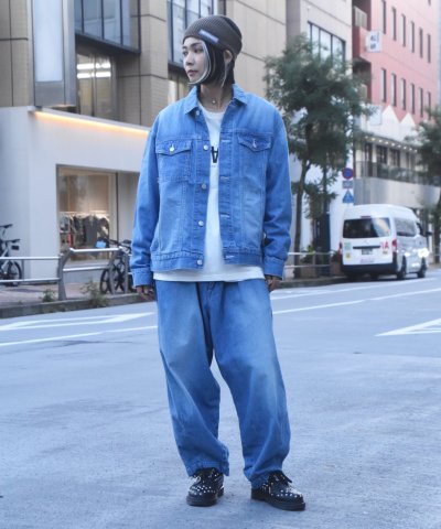 画像1: 【VIRGOwearworks×女神織DENIMES】VGW Type-2 wide denim Jacket 