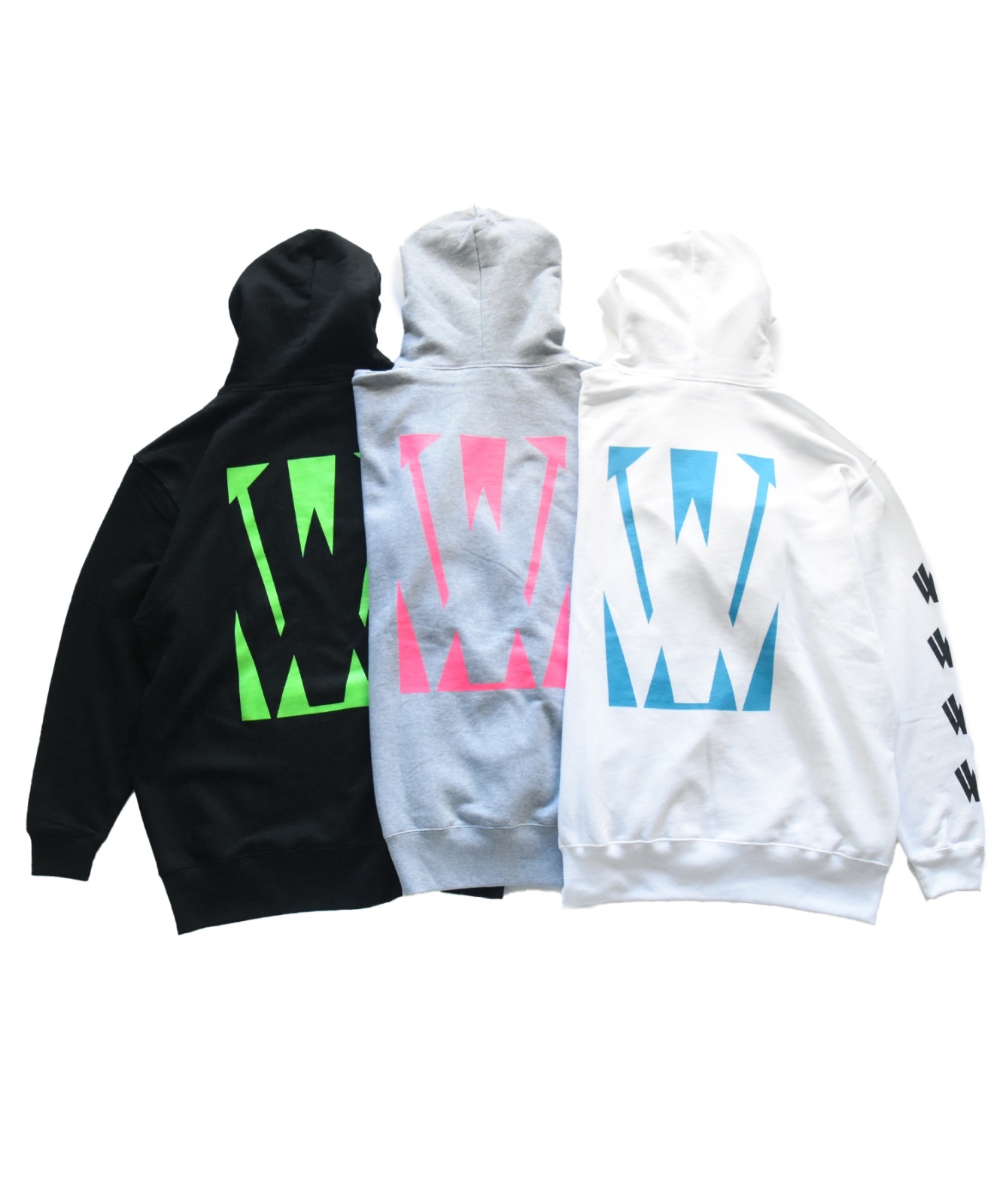 【W】W-square hoodie